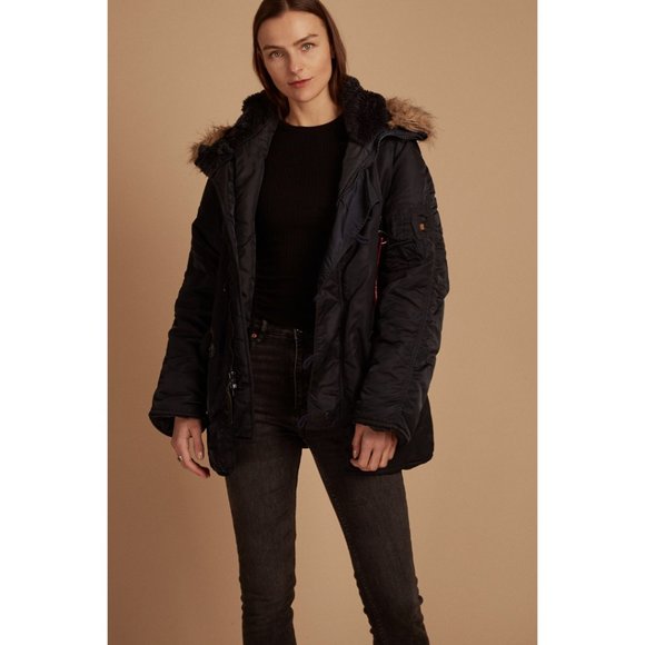 ALPHA INDUSTRIES INC. Navy Winter Jacket Size S - Picture 4 of 14